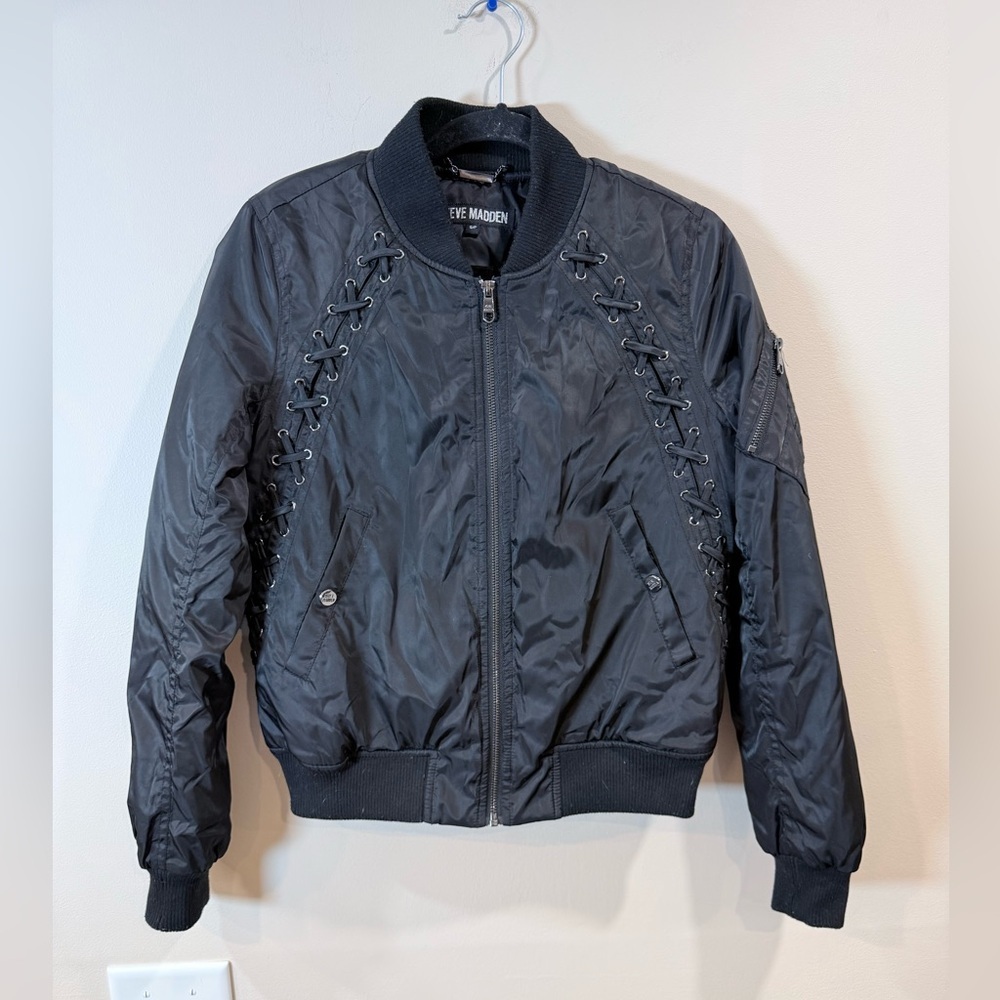 🔥Steve Madden Black Women's Jacket Size S EC🔥
